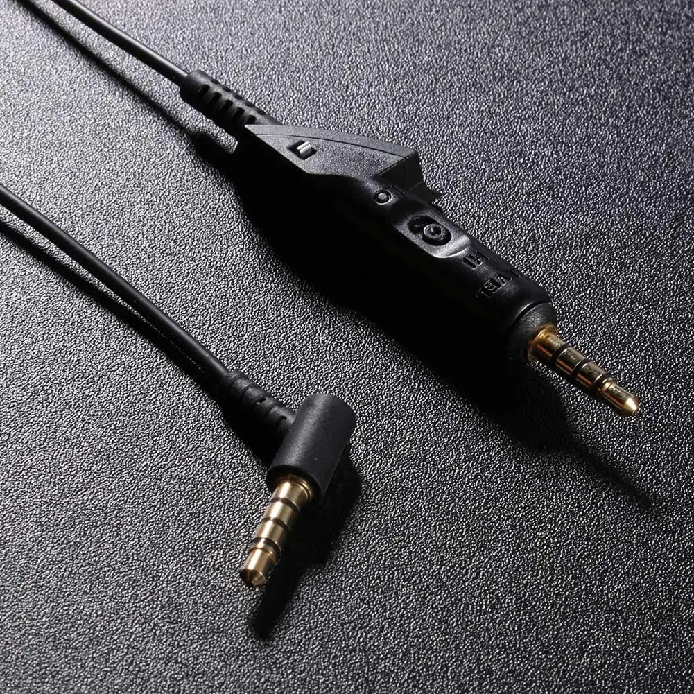 Аудиокабель со штекером 1 5 м и 2 мм микрофоном 3 для наушников Bose QC3|Кабели VGA| |