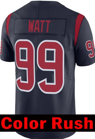 4 Deshaun Watson jersey 87 Demaryius Thomas 99 J.J. Watt 32 Tyrann Mathieu 10 DeAndre Hopkins 90 Jadeveon Clowney майки - Цвет: Color Rush