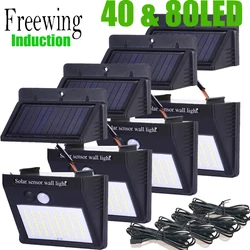Freewing – lanterne solaire à 80LED avec capteur PIR, imperméable conforme à la norme ip65, luminaire d'extérieur et d'intérieur, idéal pour un jardin 