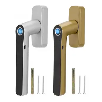 

Smart Biometric Fingerprint Unlock Door Window Handle Lock Home Security Anti-Theft Door Lock