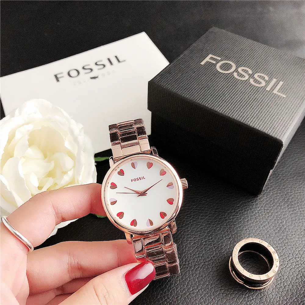 

Fashion Women Watches Silver Heart Dial Wrist Watch Reloj Mujer Montre Femme Women's Clock 2020 with logo