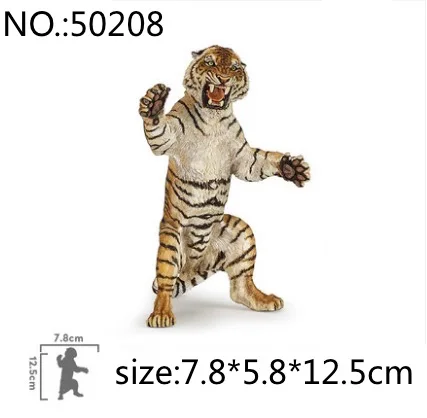 Papo wild animal пластиковая модель моделирование, игрушечный тигр, Лев, медведь Гепард, животное модель - Цвет: 50208