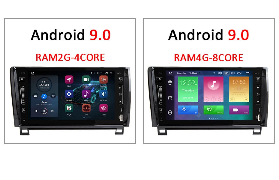" Android 9,0 ips экран 4 Гб ram 64 Гб rom 2 DIN gps для TOYOTA Sequoia Tundra стерео без dvd-плеера радио навигационный приемник аудио