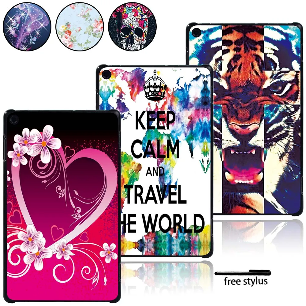 

Lightweight Hard Shell Case Cover Fit Amazon Fire 7/HD 8/ HD 10 with Alexa Tablet Plastic Anti-fall Protective Shell