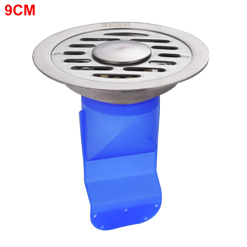 

For Pipes Floor Backflow Preventer Stainless Steel Drain Protector Kitchen Anti Clogging Deodorant Bathroom Multifunctional