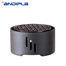 Японский стиль керамический подсвечник черный дзен кунг-фу чай церемония грелка база чайник плита изоляционная база Кофе Молоко грелка