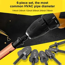 

6Pcs Copper Tube Pipe Expanding Tool Set Air Conditioner Tube Expanders Pipe Swaging Tool Handle Repair Tool For Refrigerator