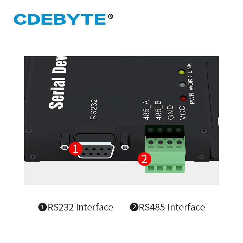 EBYTE RS232/485 Ethernet Serial Port Server TCP UDP Transparent Transceiver 