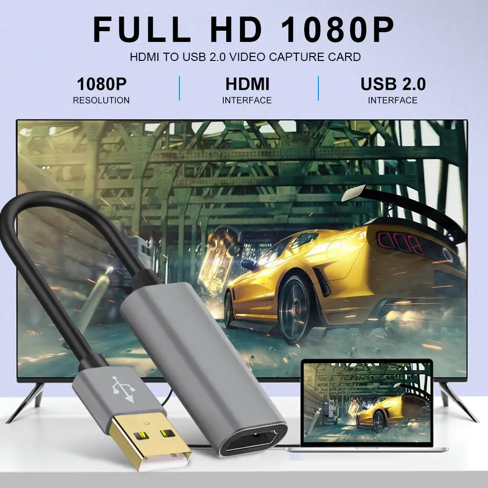 2020 Новый USB 2 0 HDMI карта захвата игры 1080P Placa De Video надежный потоковый адаптер для