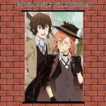 

Anime Poster Bungo Stray Dogs Dazai Osamu Edogawa Ranpo Wall Scroll Painting Art Prints Home Room Decoration 60*40 90*60