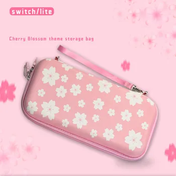 

Cherry blossoms Bag for Nintendo Switch Portable Storage Case Hard Shell Box Nintend Switch Lite Bag NS NX Console Cover Kit