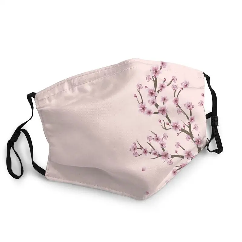 Blooming Sakura Mask Reusable Japanese Floral Cherry Blossom Mouth Face Protection Cover Respirator Mouth-Muffle | Аксессуары для