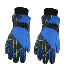 Лыжные перчатки зимние детские ветрозащитные водонепроницаемые сноуборд теплые лыжные перчатки Аксессуары для езды