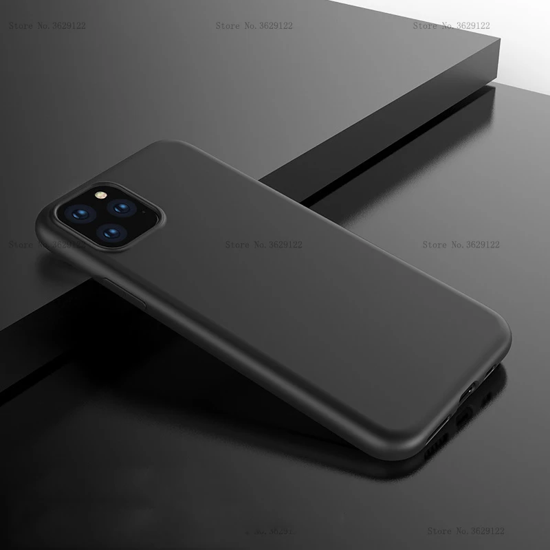 

Ultra Thin Black Case For iPhone 11 Pro Max 2019 XR XS Max X 8 7 Plus 5 6 6s Plus Shockproof Case Cover For iPhone 11 Pro Cases