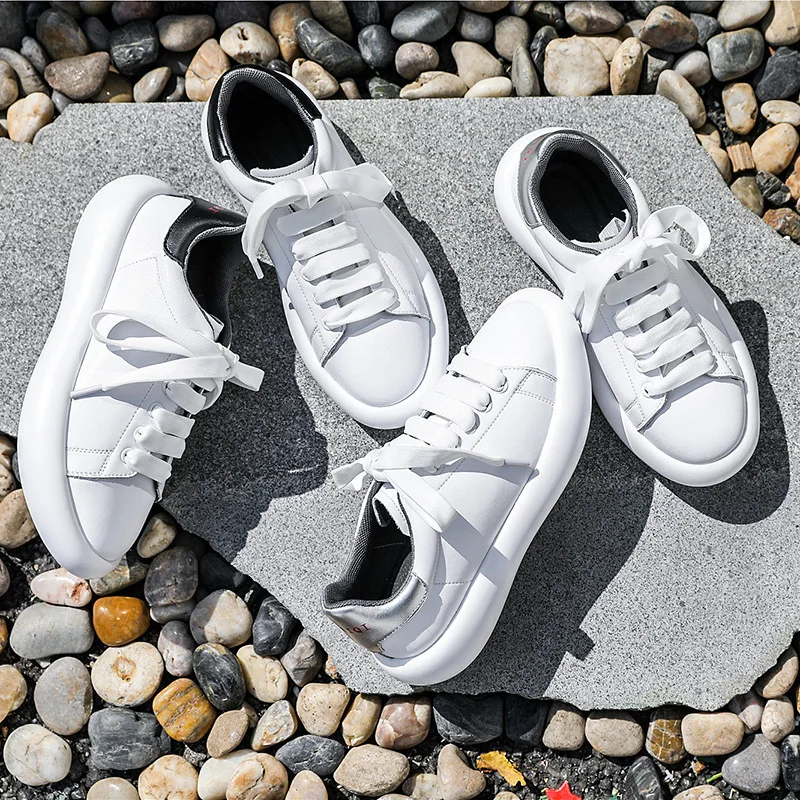 

Become Known Shoe Woman 2020 Season Single All-match Shoes Motion Casual Shoes Light Thick Bottom Muffin Small White Shoes