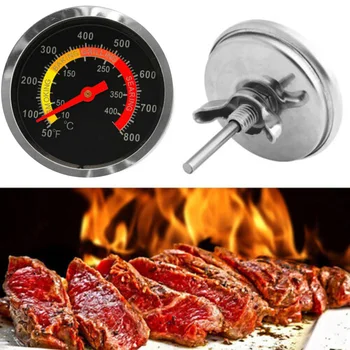 

New Stainless Steel BBQ Smoker Grill Thermometer Temperature Gauge 50-400C PI669