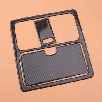 

beler 3pcs Carbon Fiber Car Interior Hard Roof Reading Light Lamp Frame Trim Cover Fit for Nissan 350Z 2006 2007 2008 2009