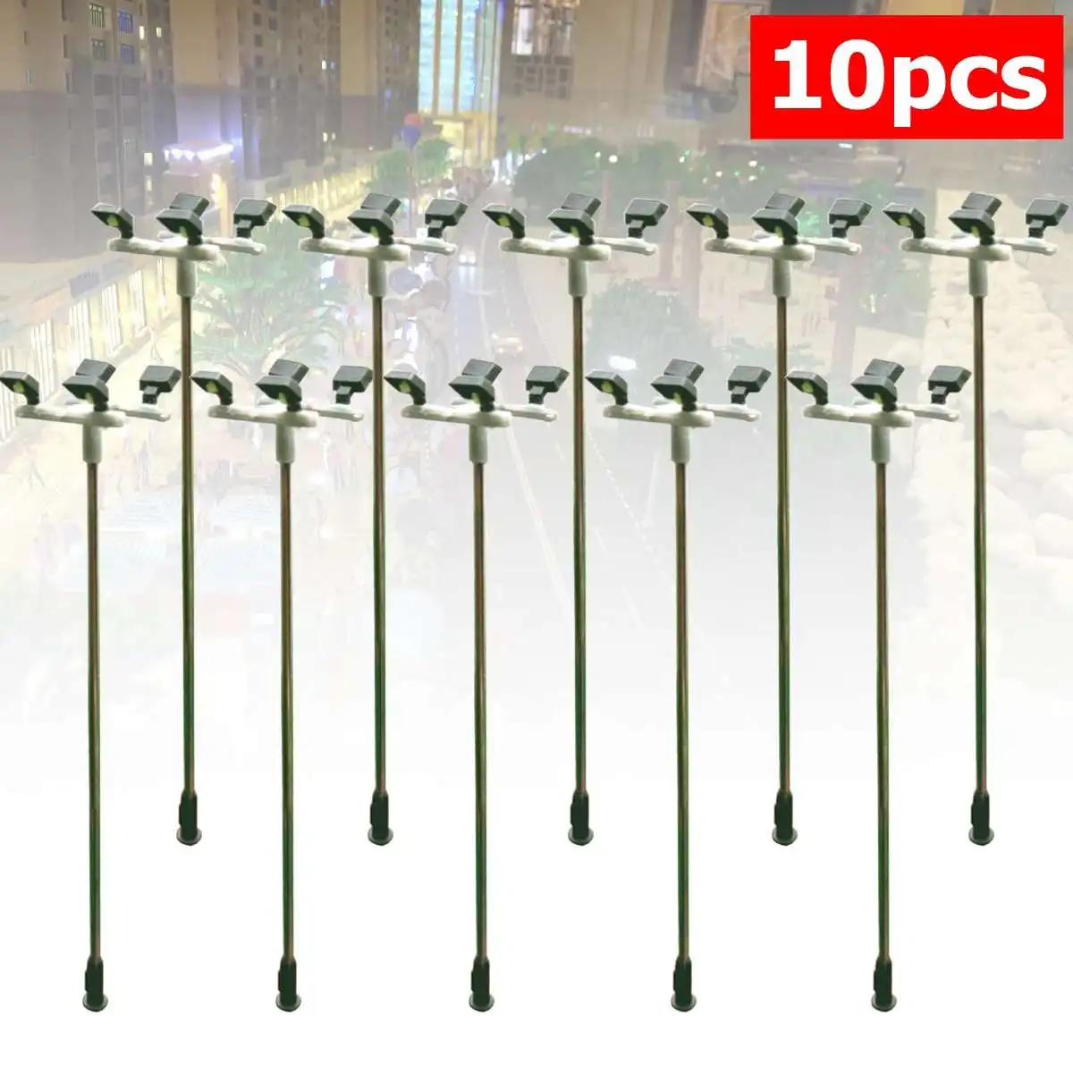 Sinal do Diodo Emissor de Luz Modelo de Circuito Mesmo para a Arquitetura Construção Modelo Semáforos Faça Você Rua Trem Ferroviário 10pcs ho - oo 7 Kits de modelo de construção