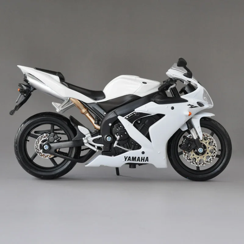 Литая модель мотоцикла игрушки Maisto 1:12 Yamaha YZF-R1 спортивный велосипед миниатюрная копия черный