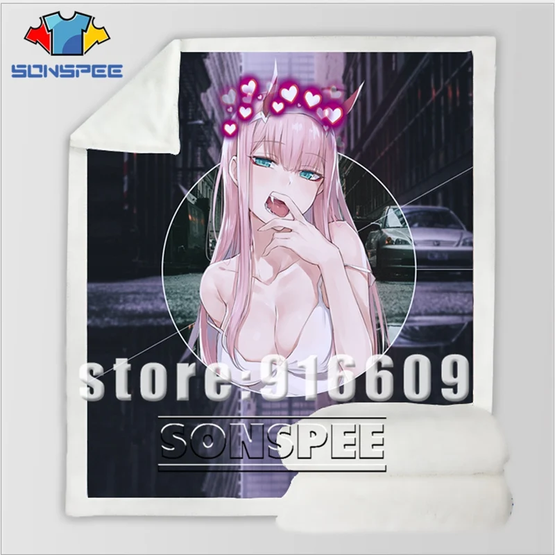 DARLING in the FRANXX Zero Диван Постельные принадлежности бархат узорчатый офис Harajuku зимнее теплое Покрывало Постельное белье путешествия одеяло Стёганое одеяло
