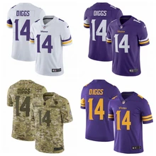 Мужская футболка из Миннесоты высокого качества Vikings Stefon Diggs