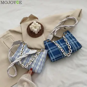 

Creative Design Vintage Plaid Women Handbag Female Classic Texture Chic PU Leather Casual Underarm Shoulder Tote Bags