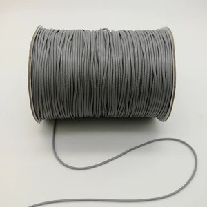 0.5/ 0.8/ 1.0/ 1.5/ 2.0mm Gray Waxed Cord Waxed Thread String Strap Necklace Rope Bead For Bracelet DIY