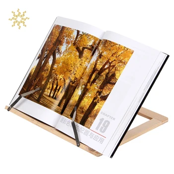 

Adjustable Wooden Frame Reading Bookshelf Bracket Book Reading Bookend Tablet Support Music Stand Wood Table Drawing Easel K802