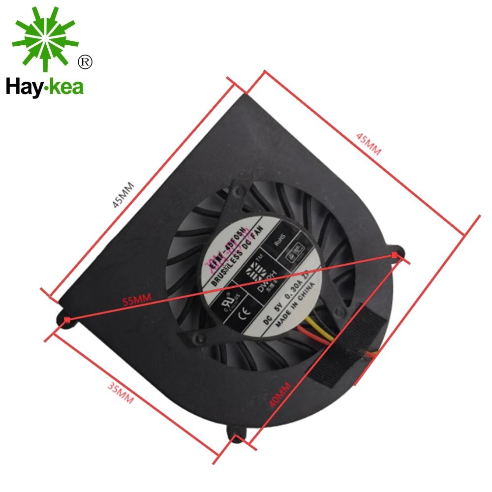 EFWF 45F05H 45 45mm DC 5V 0 3A Notebook Computer Replacements Cpu Cooling Fans Fit Laptops 2