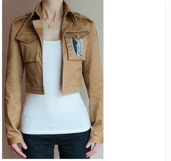

Attack on Titan Shingeki no Kyojin Scouting Legion Cosplay Jacket Coat Eren jage 2019 costume costumes jackets coat short unisex
