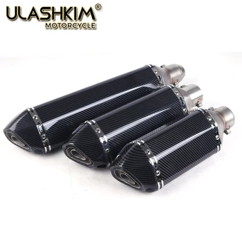 

Universal Motorcycle Carbon Fiber Face yoshimura Exhaust Muffler Escape Slip On For Most Motorbike