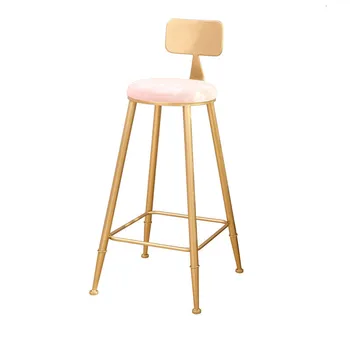 

Simple iron bar chair home gold back bar chair leisure chair fashion high stool bar chair
