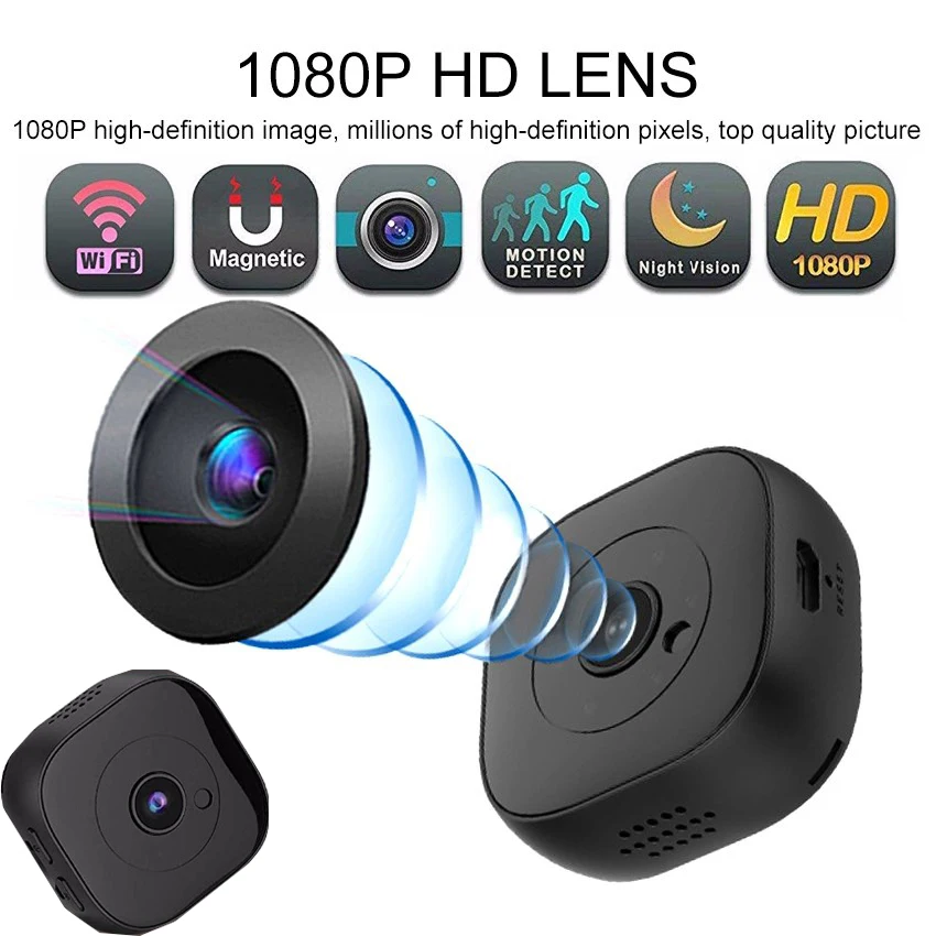 HD 1080P беспроводная Wi-Fi IP-камера ночного видения с обнаружением движения