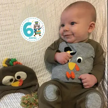 

Baby Monthly Milestone Stickers Shower Gift Scrapbook Photo Memory Keepsake