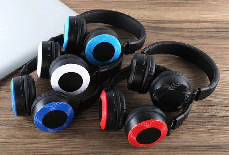 PHOMAX New Portable Wireless Headphones Bluetooth Stereo Foldable Headset Audio Mp3 Adjustable Earphones with Mic for Music