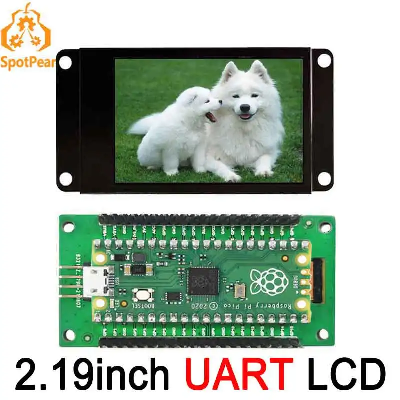 Raspberry Pi Pico Modulo Display Lcd Da 2.19 Pollici Schermo Uart Da 2.19 Pollici Lcd Per Arduino/Smt32/Raspberry 3B 4B Zero