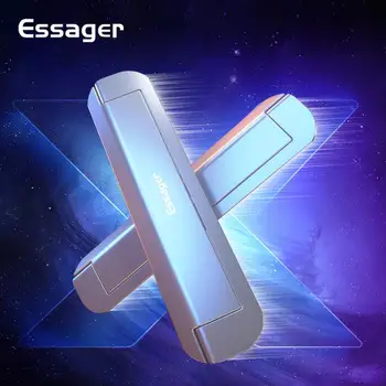 

Essager Foldable Laptop Stand Holder For Macbook Pro Air Notebook Portable Aluminum Desk Laptop Stand Table Base Bracket Folding