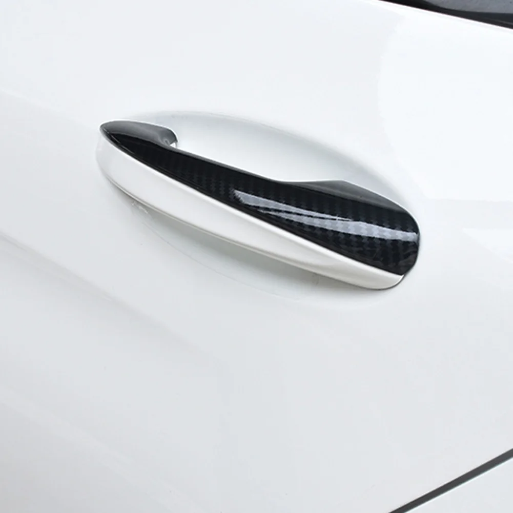 Для Mercedes Benz E C GLC Class W213 W205 X253- углеродное волокно автомобильные наклейки аксессуары внешняя дверная ручка Накладка