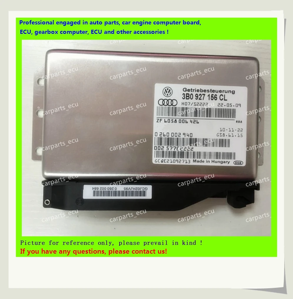  For Passat Car Transmission computer /01V Gearbox computer/01V TCU/3B0927156CH/8D0927156DJ/4B092715