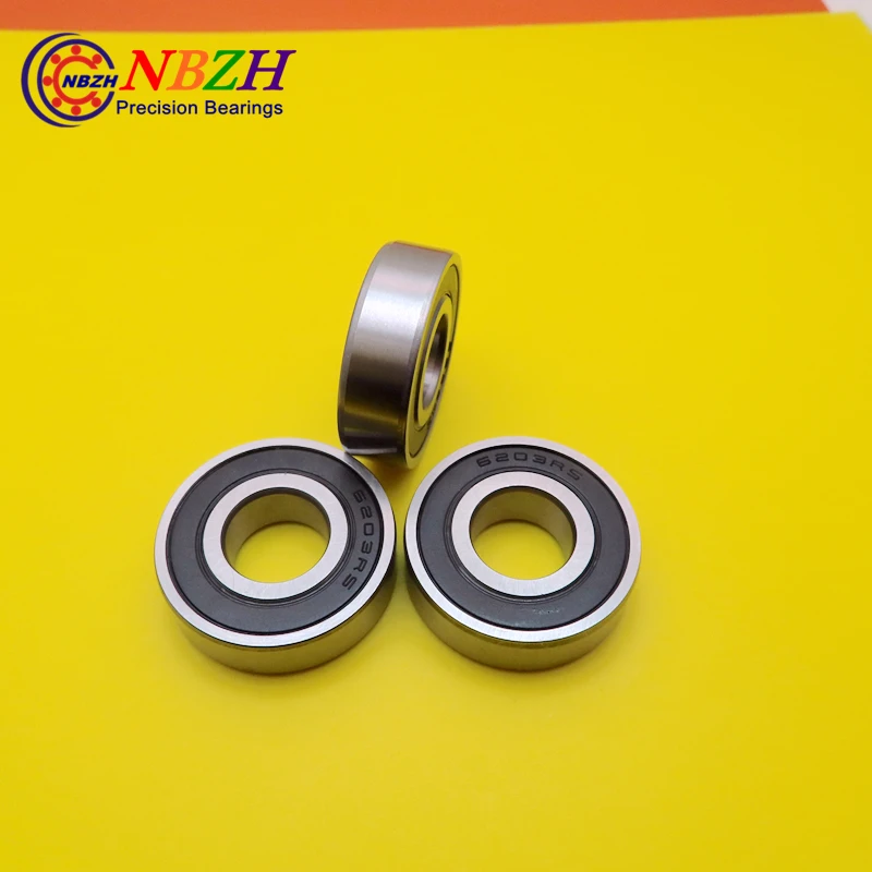 10 шт. Бесплатная доставка Миниатюрный шариковый подшипник с глубоким желобом 6203ZZ