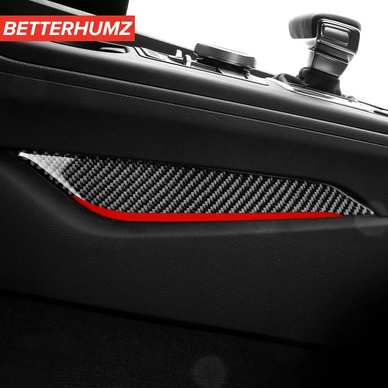 

Car Interior Moulding Carbon Fiber Gear Shift Control Panel side Cover Trim auto Sticker Car styling For Audi A4 A5 2017-2022