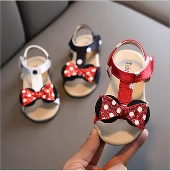 

Girls Princess sandals 2020 New Brand Summer Kids sandal Bowknow Flat Children Shoes for baby Girls beach Sandals EU 21~30
