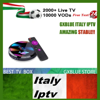 

H96 MAX X3 Android 9.0 IPTV Box GXBLUE Italy IPTV Subscription 2000 Channel Italia France Germany Mediaset Premium Dutch TV Box