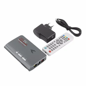 

Digital 1080P DVB-T2 TV Box VGA AV CVBS Tuner Receiver with Remote Control HD 1080P VGA DVB-T2 TV Box