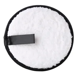 Eco - Friendly Reusable Makeup Remover Pads - Soft Cotton Microfiber Cleansing Sponges (WHITE)