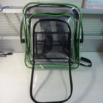 

Fashion Unisex Anti-static Transparent PVC Backpack Travel School Book Bag Daypack for Teenager Student