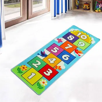

Kids Floor Antiskid Games Mats Boys Girls Room Floor Jumping Grid Digital Checkers Mat Carpet Baby Crawling Room Decor Play Mat