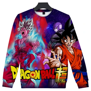 

Japanese Anime Dragon Ball Z Super Son Goku 3d Hoodies Pullover Men Women Capless Sweatshirt Long Sleeve Male 3D Hoodie Tops 4XL
