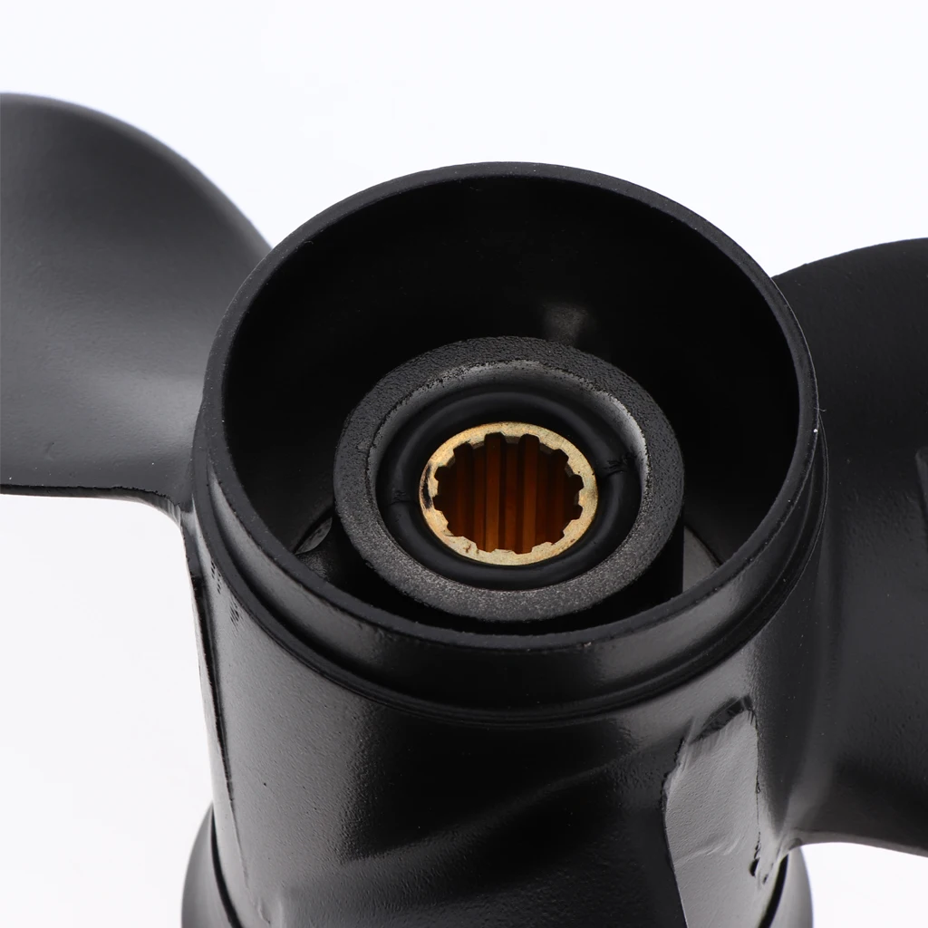 Black Boat Engine Propeller 8.5 X 9 for Tohatsu 2 & 4 STROKE 6 HP 8 HP 9.8 HP Black Boat Engine Propeller 8.5 X 9 for Tohatsu 2 & 4 STROKE 6 HP 8 HP 9.8 HP