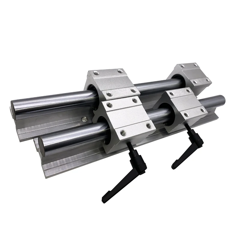 

Free shipping 2pcs SBR16 linear rail length 600 650mm Linear shaft rail support + 4pcs SBR16UU Linear bearing block for cnc
